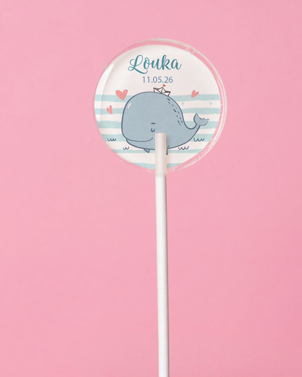 Sucette thème Baleine