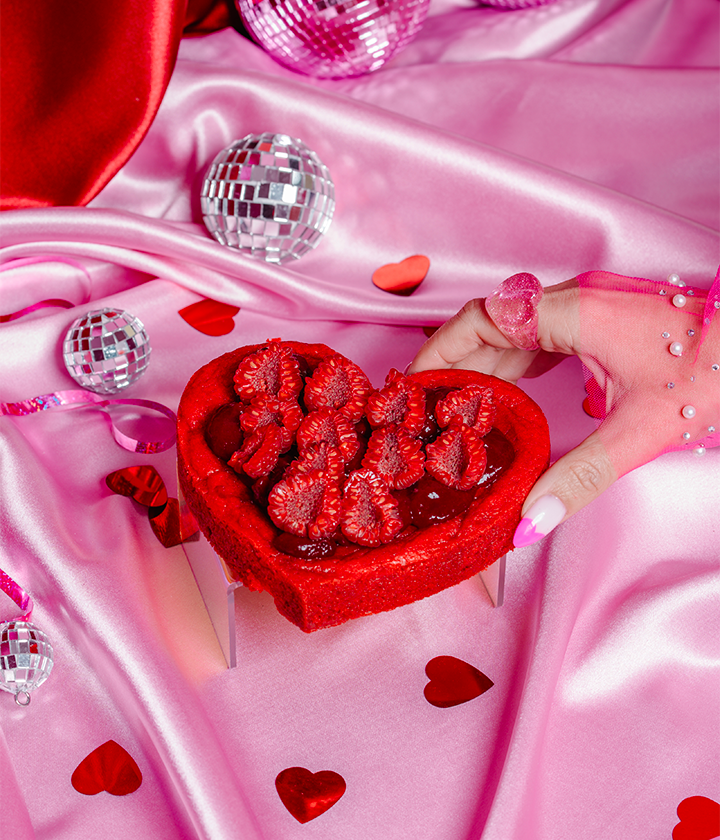 Cookie Coeur Framboises 2-3 parts - Vitrine du jour