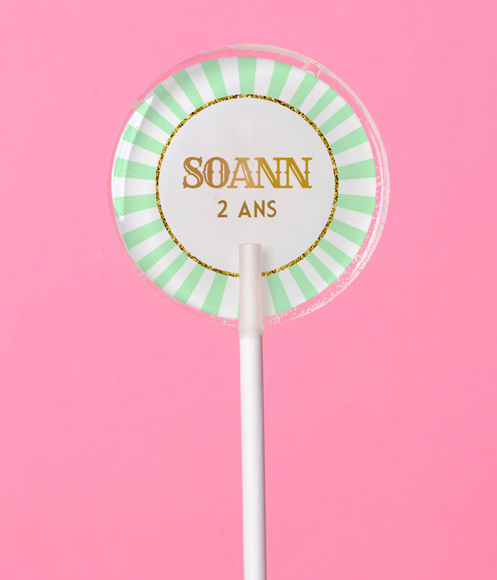 Sucette Cirque Pastel