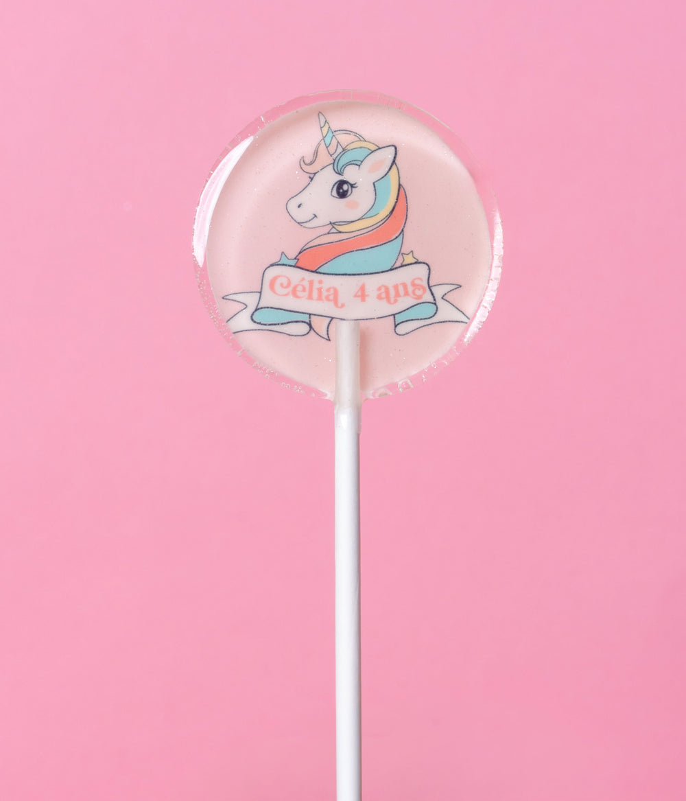 Sucette Licorne Pastel