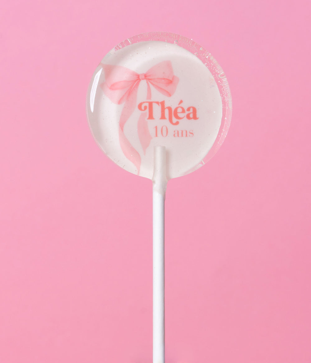 Sucette Nœud Rose